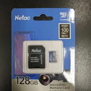 Netac microSD 128GB microSDXC UHS-I 最大100MB/s U3 A1 V30 C10 Full HD Nintendo Switch対応 SDアダプター付　新品・未使用・未開封