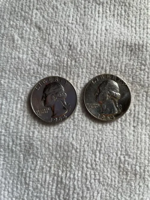 25セント銀貨 2枚