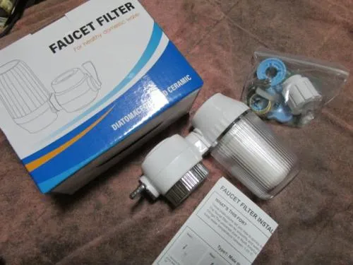 【新品】浄水器 蛇口直結型 水道水 浄水蛇口 蛇口一体型浄水器 整水器 浄水機 セラミックスフィルター付/フィルター洗えます。