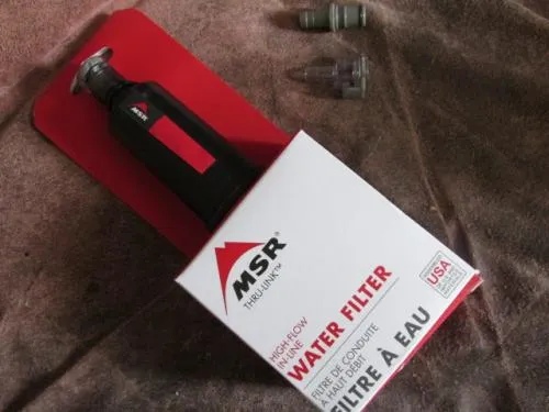 【MSR/小型/軽量/浄水器】HIGH-FLOW IN-LINE WATER FILTER【新品/日本語取扱説明書つき】